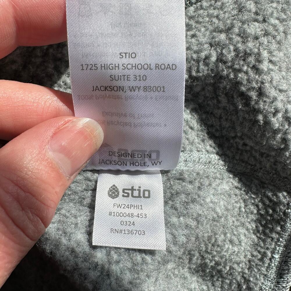 Stio Sweetwater Fleece Hoodie in Windchill Heather Gray Size Small - Picture 8 of 10